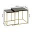 Satztisch Cala 2er Set - Goldfarben/Schwarz, Design, Holzwerkstoff/Metall (40/42/40cm) - Livetastic Satztisch Cala 2er Set - Goldfarben/Schwarz, Design, Holzwerkstoff/Metall (40/42/40cm) - Livetastic