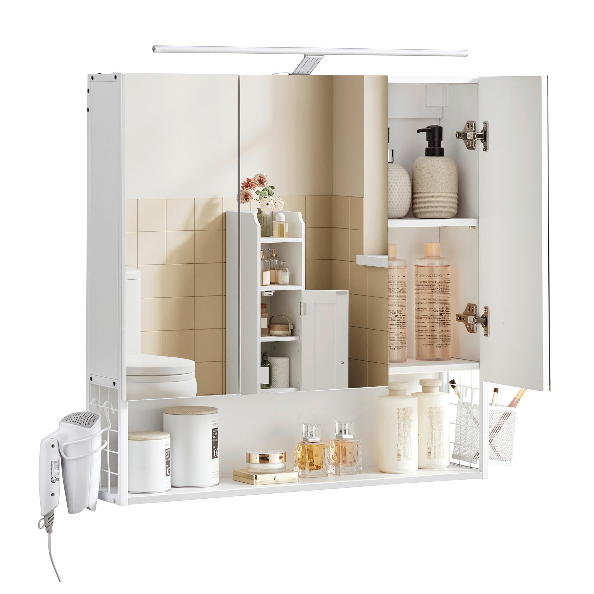 Spiegelschrank Bbk124w14 - Trend, Glas/Holzwerkstoff (70/70/14.5cm) - MID.YOU