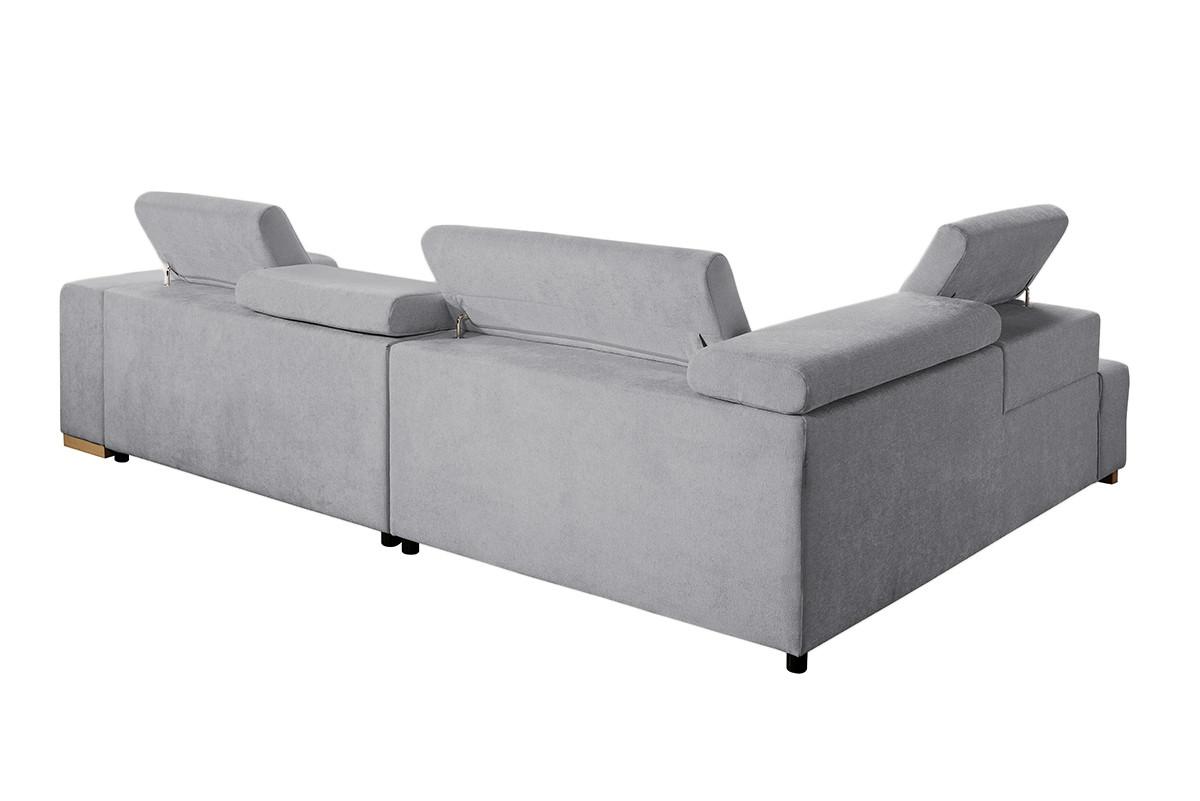 Ecksofa Elias Neu Grau S: 201x307 cm - Naturfarben/Grau, Design, Textil (201/307cm) - Livetastic