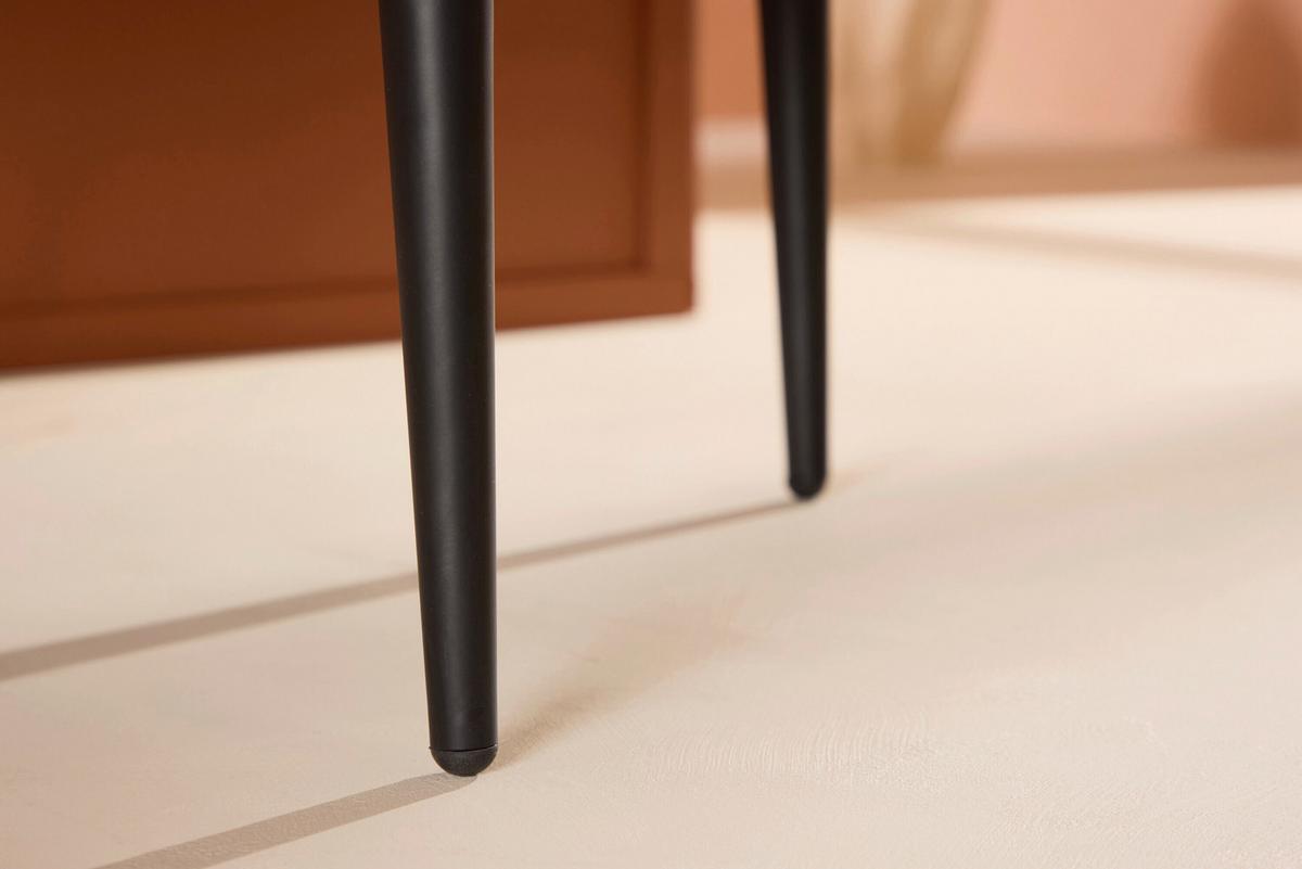 Sessel Fluffy Gelb, Schwarz B: 66cm - Gelb/Schwarz, MODERN, Textil/Metall (66/70/64cm) - Livetastic