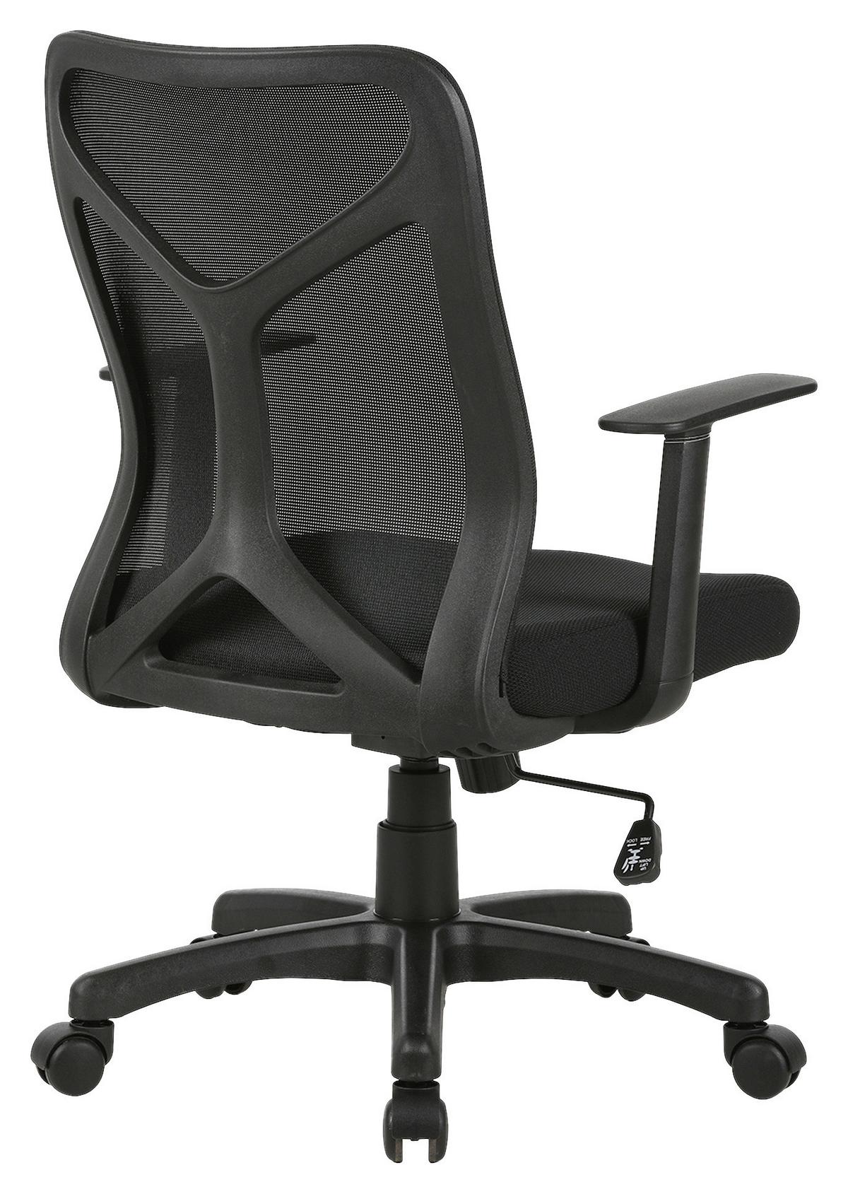 Drehstuhl Bone - Schwarz, MODERN, Kunststoff/Textil (61,5/91/51,5cm) - MID.YOU