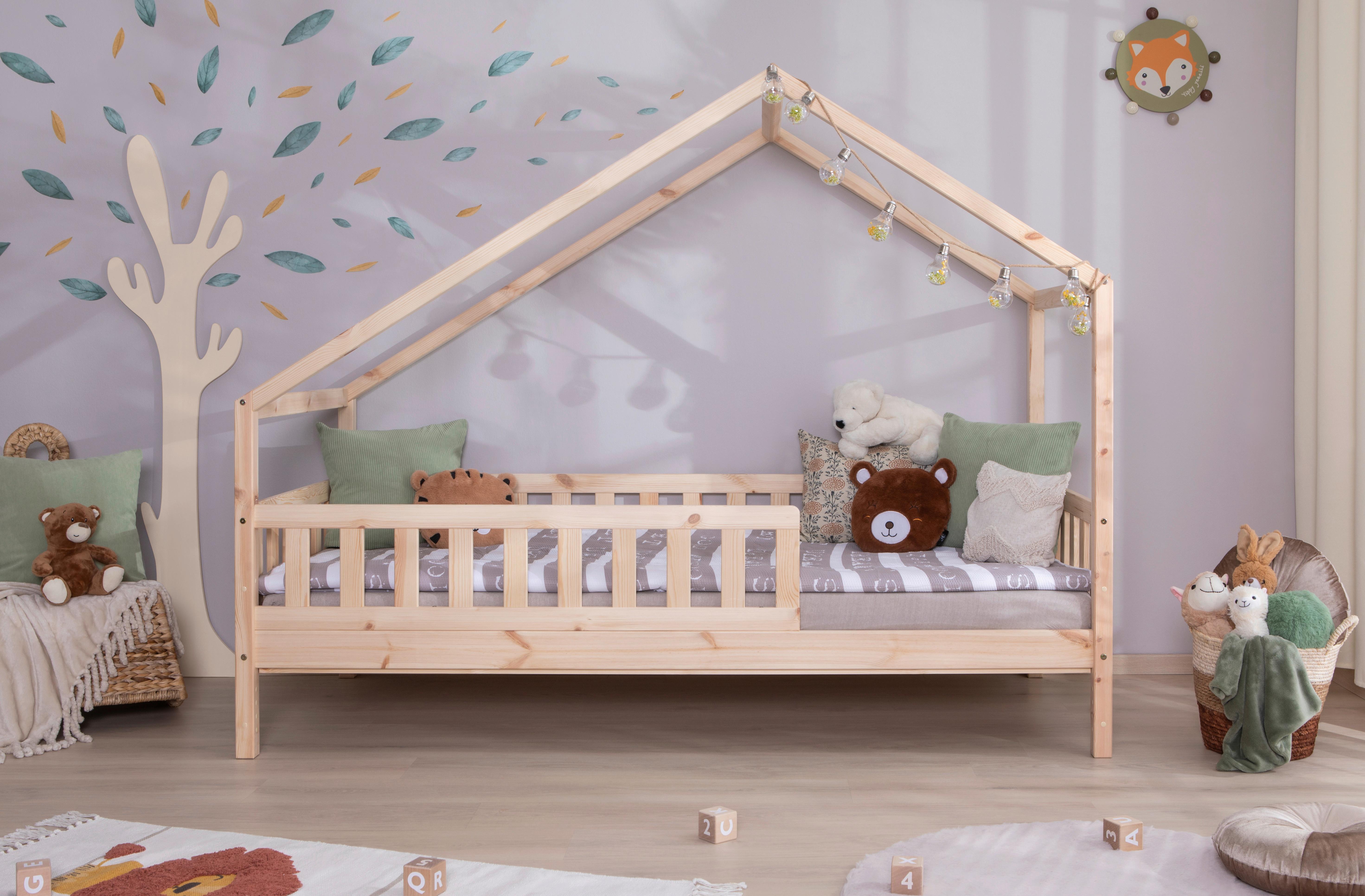 Hausbett Lou Naturfarben B: 100 Cm - Naturfarben, MODERN, Holz (100/200cm) - MID.YOU
