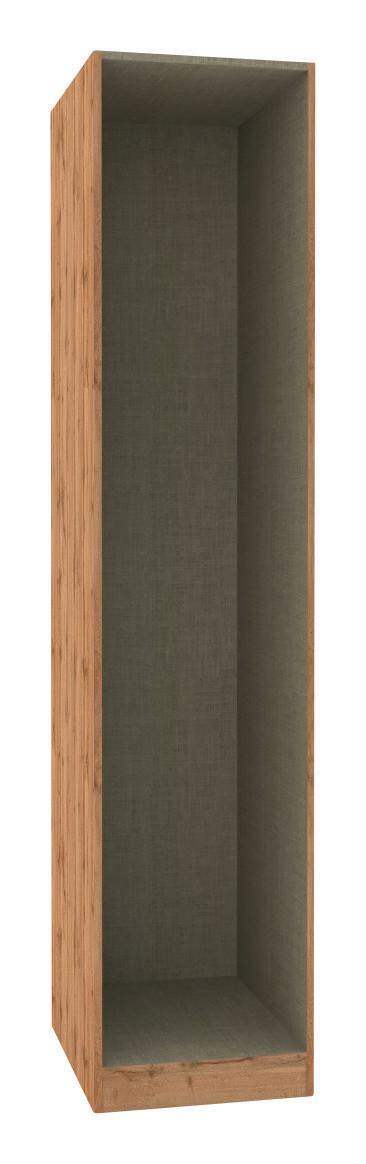 Korpus Šatníkovej Skrine Unit - dub wotan, Moderný, kompozitné drevo (45,6/210/56,5cm) - Ondega