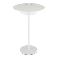 Akku-tischleuchte 21024w Mit Wandhalterung - Weiß, Design, Kunststoff/Metall (18/30cm) - Globo