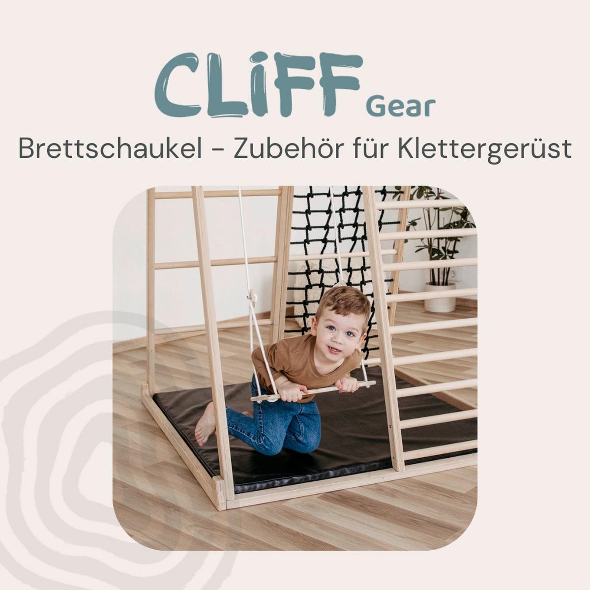 Brettschaukel natur 16,5x36,5 cm - Birkefarben, Basics, Holz (36,5/120/16,5cm)