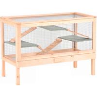 Tierhaus Joe L: 100 Cm Naturfarben - Naturfarben, KONVENTIONELL, Holz/Metall (100/70/50cm) - MID.YOU
