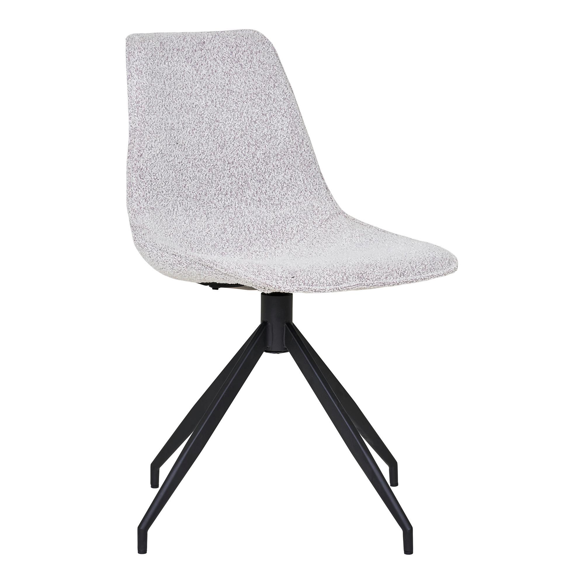 Stuhl-Set Monaco Sandfarben B: 48 cm - Sandfarben/Schwarz, MODERN, Textil/Metall (48/86/56cm) - MID.YOU