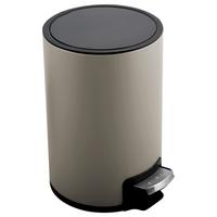 TRETEIMER RIKU - Taupe/Schwarz, KONVENTIONELL, Kunststoff/Metall (20/25/30cm) - Spirella