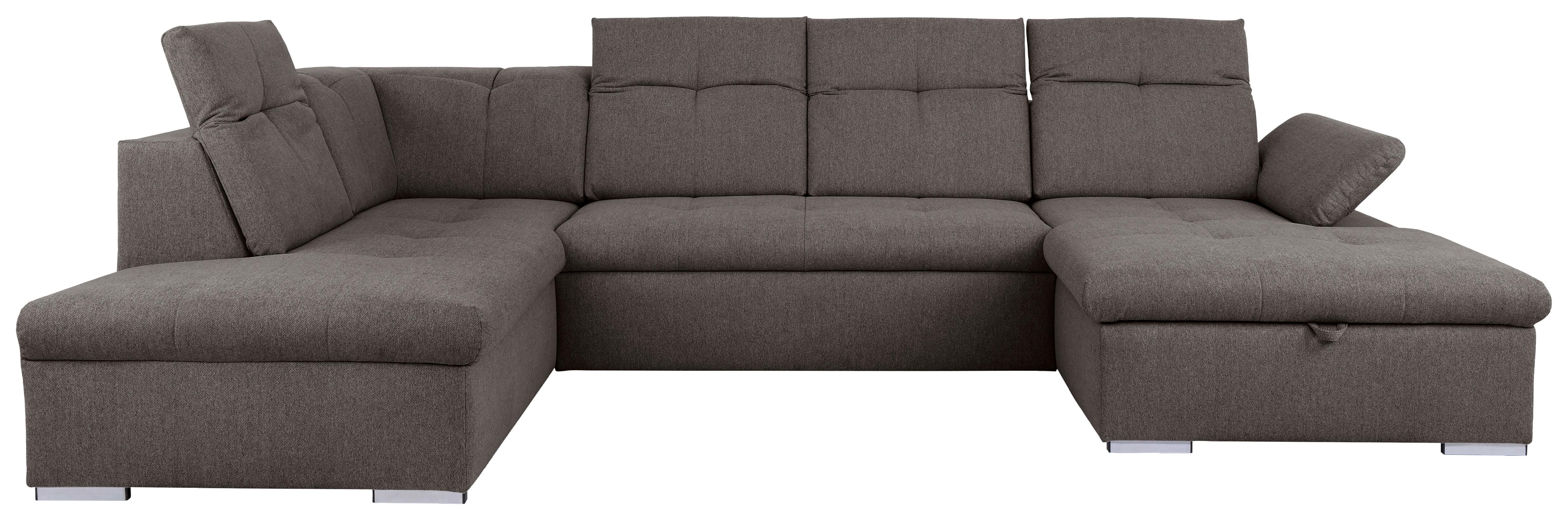 Wohnlandschaft Ramzes Grau U: 215x328x173 cm - Grau, Design, Textil (215/328/173cm) - MID.YOU