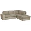 Ecksofa Eddi - Chromfarben/Cappuccino, KONVENTIONELL, Textil (248/213cm) - MID.YOU