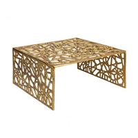 COUCHTISCH Goldfarben L: 60cm - Goldfarben, Design, Metall (60/60/31cm) - Livetastic