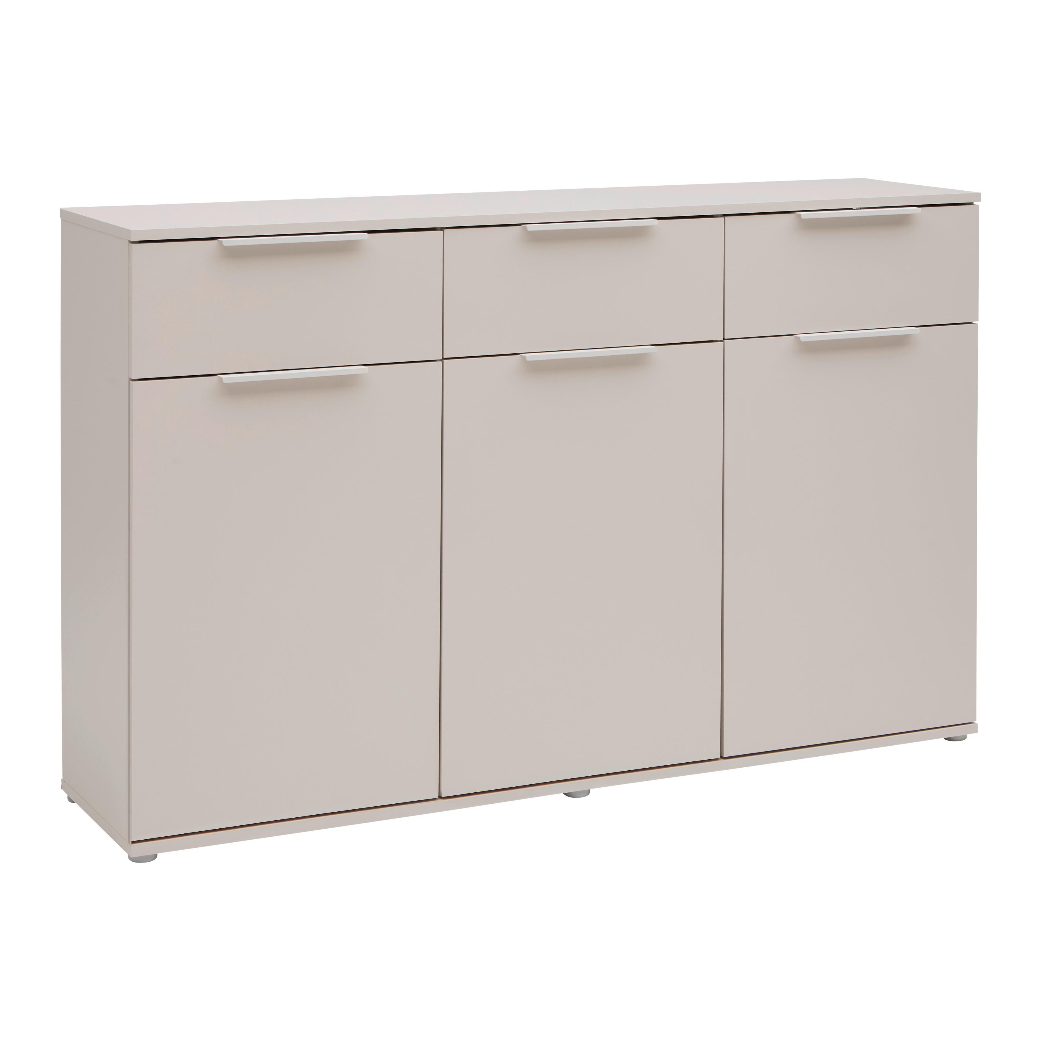 ŠIROKÁ KOMODA DUNE 1 - kašmírová, Moderní, kov/kompozitní dřevo (150/95/38cm) - Mömax