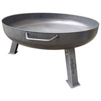 Feuerschale Ø 80 Cm Relax Mit Tragegriff - Silberfarben, MODERN, Metall (80/30cm) - Homezone