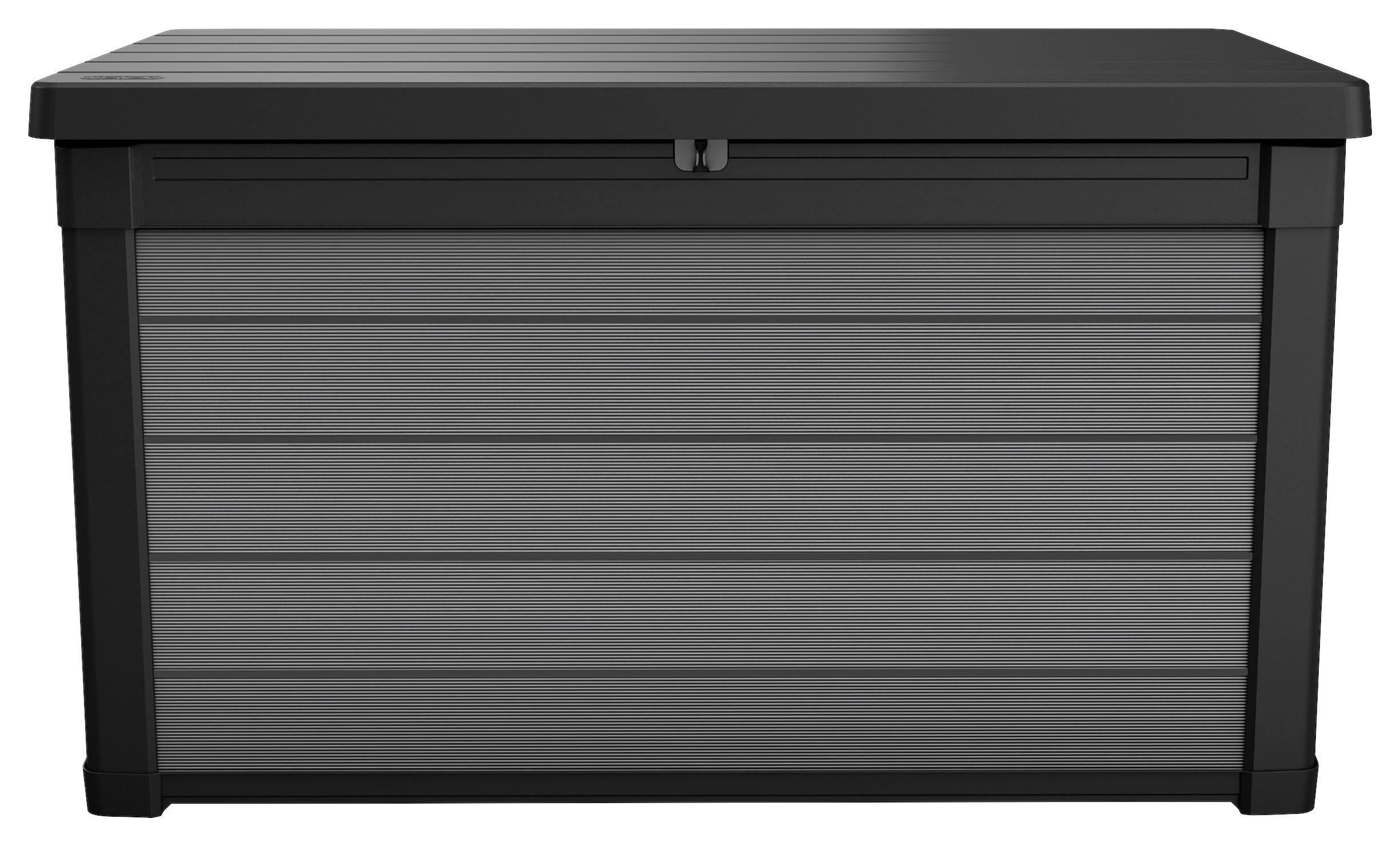 Kissenbox Premier Anthrazit/ Grau 122,9x70,6x62,1cm 380l - Anthrazit/Grau, Basics, Kunststoff (122,9/70,6/62,1cm)