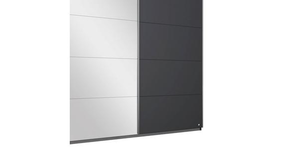 Schwebetürenschrank Mit Spiegel B: 361 cm Miami, Grau Metallic - Grau, MODERN, Holzwerkstoff (361/210/62cm) - Luca Bessoni