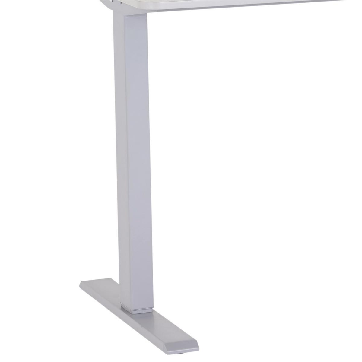 Schreibtisch 120 Cm 71,5-116,5 Cm Strong Grau - Grau, MODERN, Holzwerkstoff/Kunststoff (120/71,5-116,5/60cm) - MID.YOU
