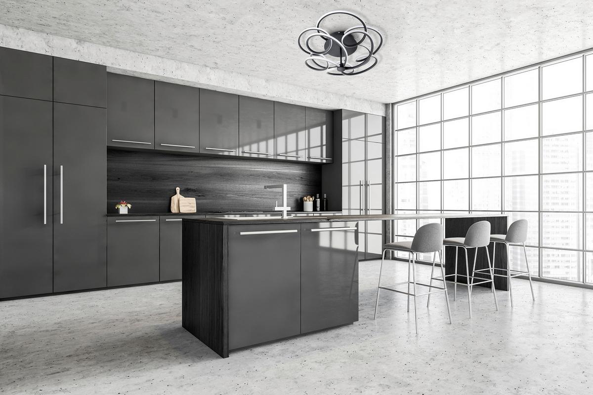 LED-Deckenleuchte 1386822 - Schwarz, Basics, Metall (57 cmcm) - Näve