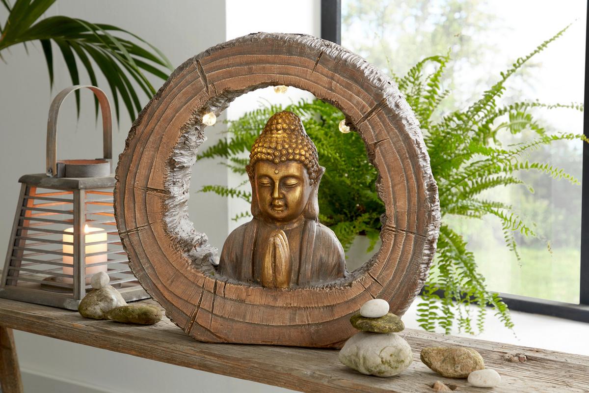 Buddha Tara - Goldfarben, LIFESTYLE, Stein (43/12/40cm) - Luca Bessoni