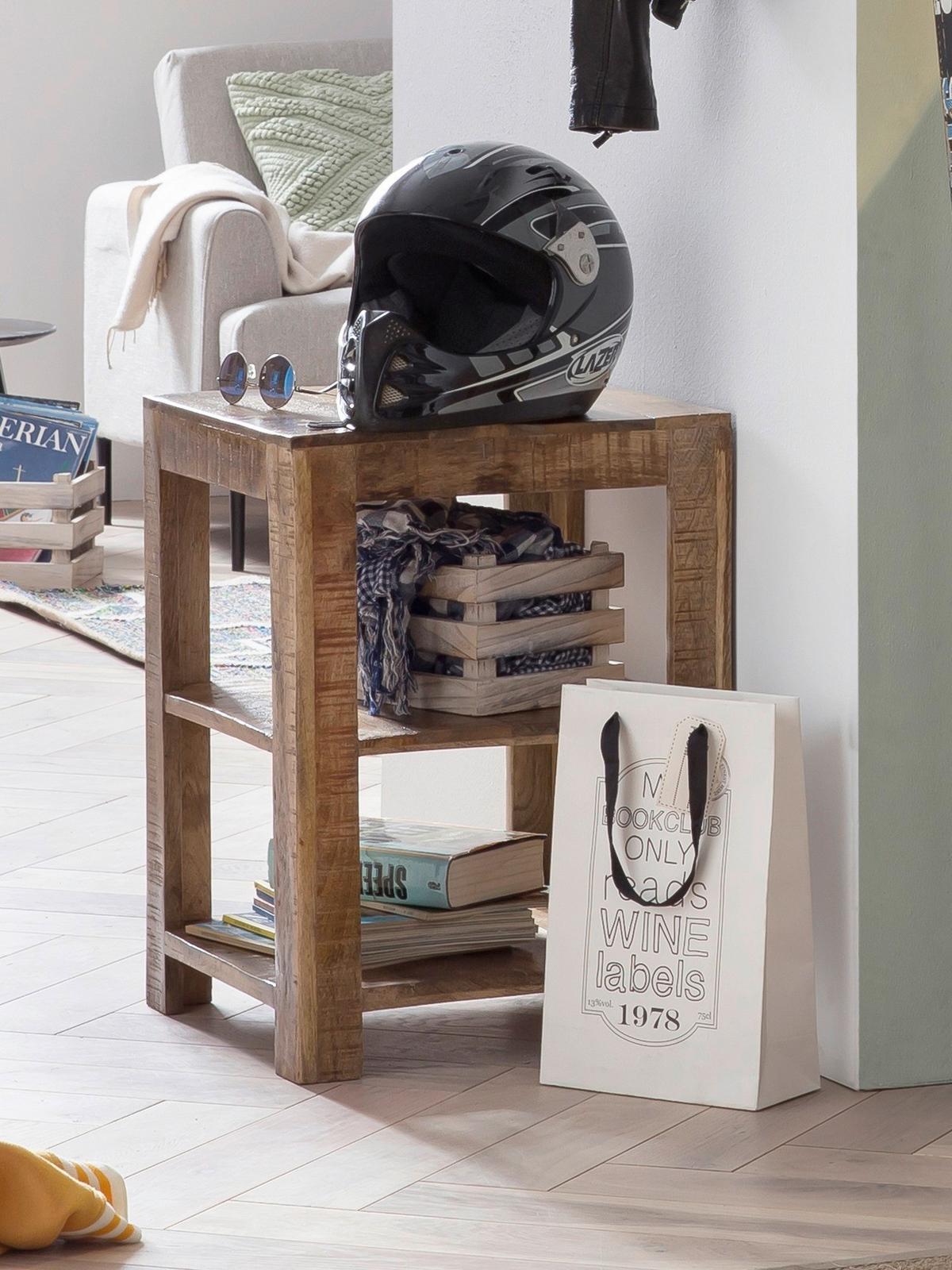 Regal Naturfarben B: 44 cm - Naturfarben, Design, Holz (44/60/44cm) - Livetastic