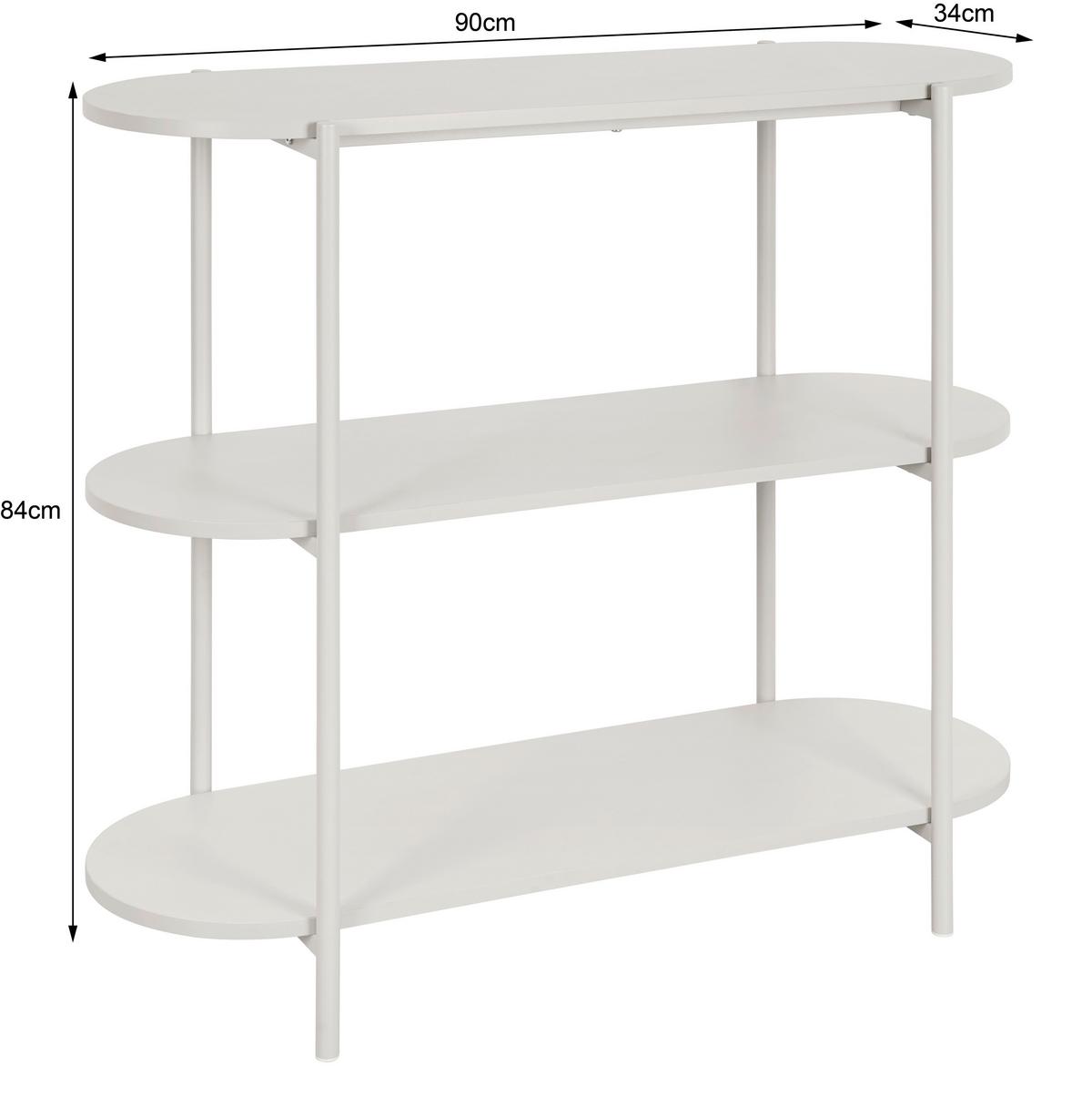 Regal Verona Kachmir B: 90 cm - Kaschmir, Trend, Holzwerkstoff/Metall (90/84/34cm)