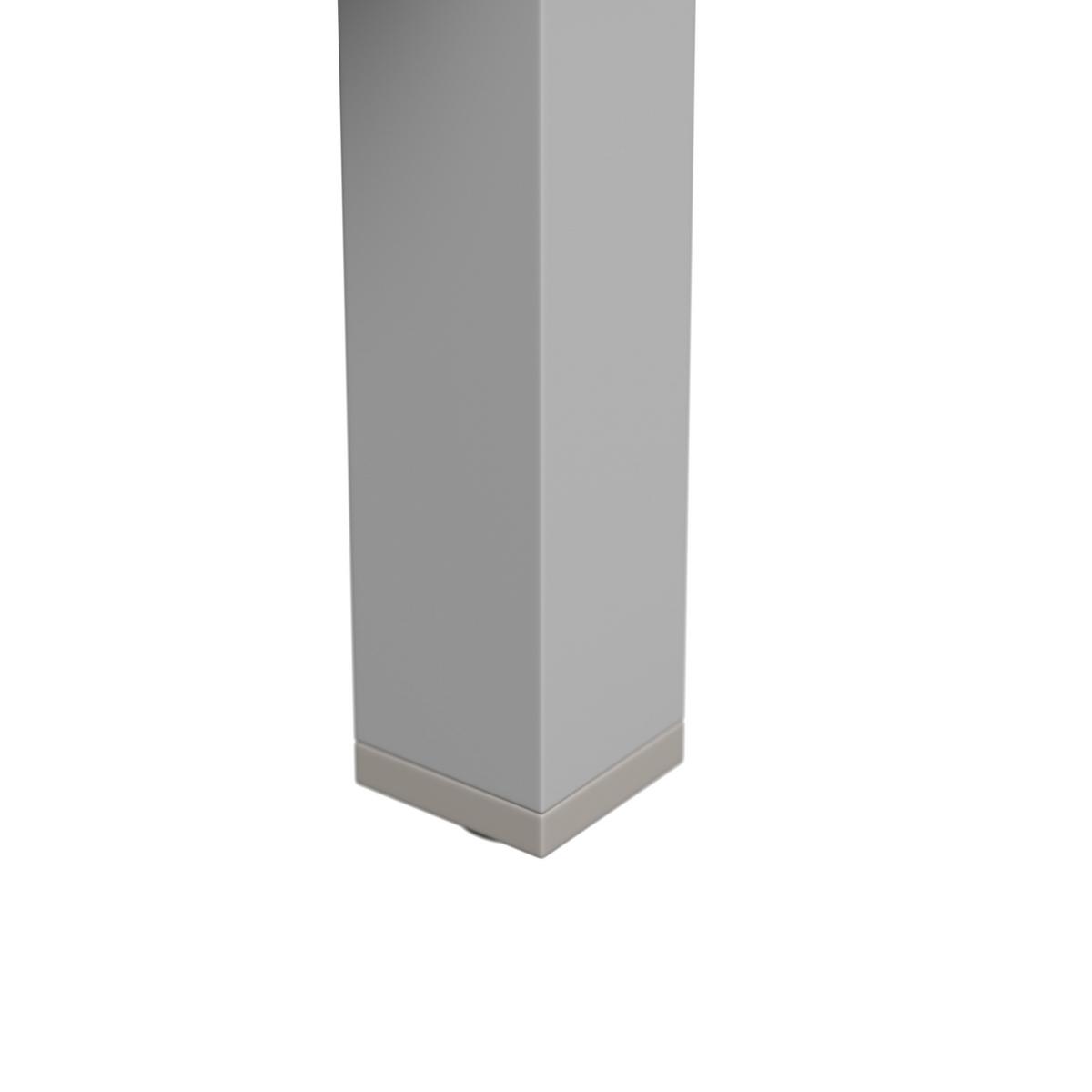 Gartentisch Palma - Grauweiß, MODERN, Glas/Metall (130/35/70cm) - Beldano