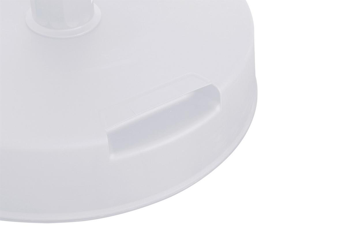 Sonnenschirmständer Beton/ Kunststoff Für Dm 2,1 - 5,4 Cm - Weiß, KONVENTIONELL, Kunststoff/Stein (40/11/40cm) - Siena Garden