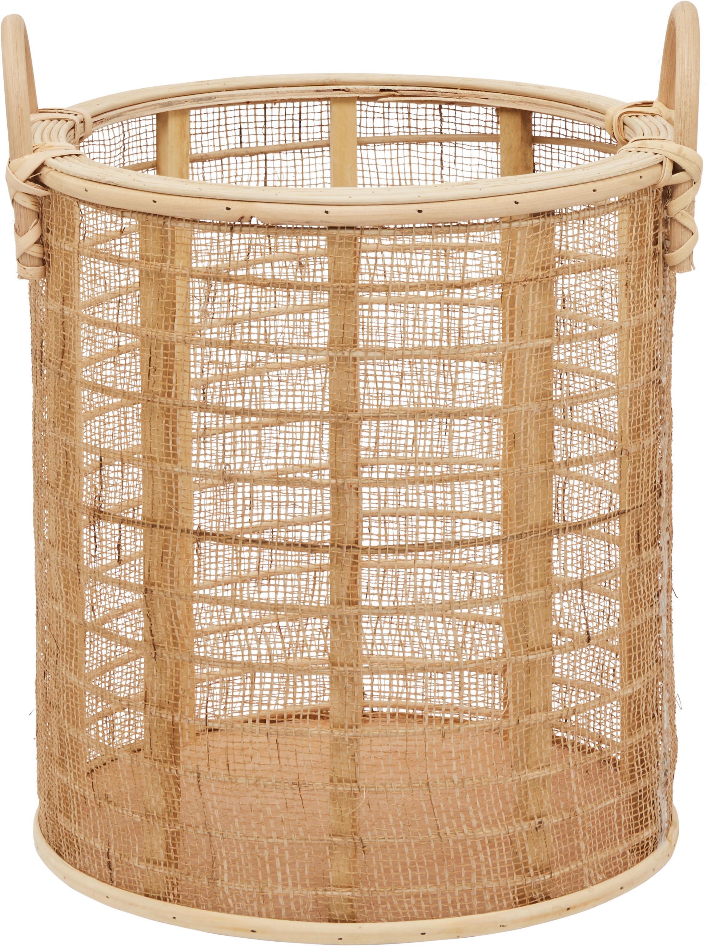 Koš Lean - S - přírodní barvy, dřevo/textil (30,5/37,5/28,5cm) - Premium Living