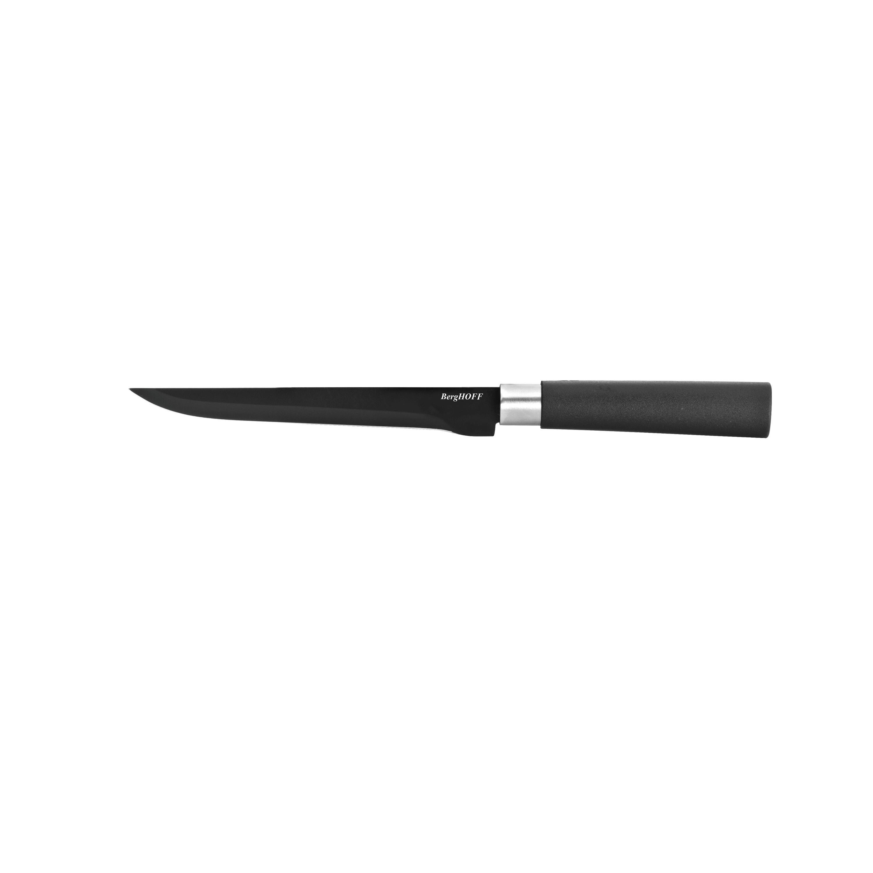 Messerset 4-Teilig Schwarz - Schwarz, Basics, Metall (38,70/16,50/3,60cm)