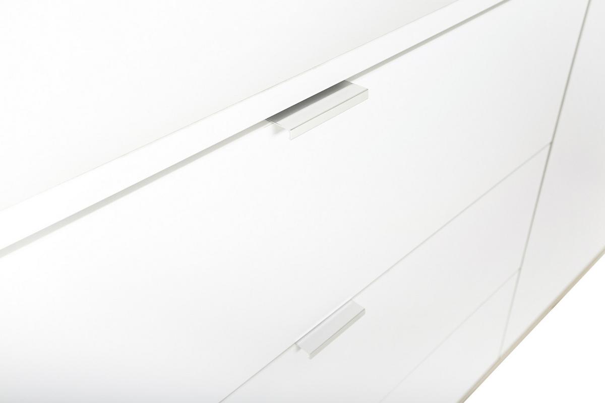 Sideboard teilmassiv, 3 Laden 180cm Göteborg 51 Sonoma Eiche - Weiß/Sonoma Eiche, KONVENTIONELL, Holzwerkstoff (180/87/40cm) - MID.YOU