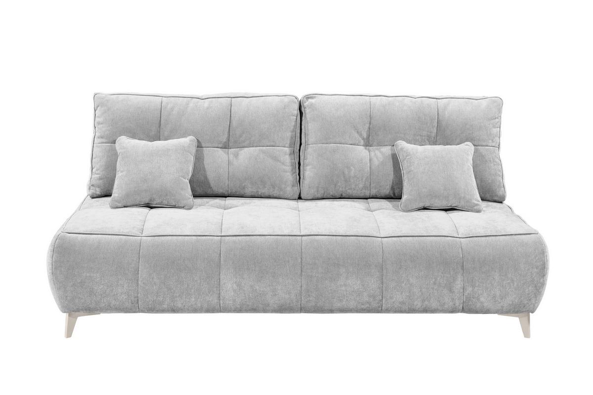 Schlafsofa Elisa Silberfarben, Schlaffunktion - Kaschmir/Silberfarben, MODERN, Textil (215/96/106cm) - MID.YOU