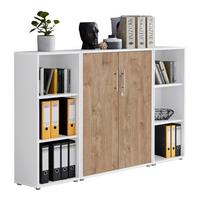 Office Edition B: 173 Cm Eichefarben/weiß - Eichefarben/Weiß, MODERN, Holzwerkstoff (173/114/33cm) - MID.YOU