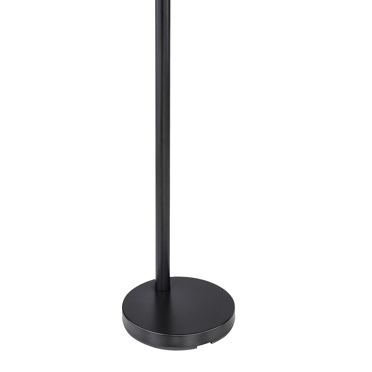 Stehlampe Koralia Schwarz/Goldfarben mit Schalter - Goldfarben/Schwarz, ROMANTIK / LANDHAUS, Kunststoff/Textil (74/70/204cm) - James Wood