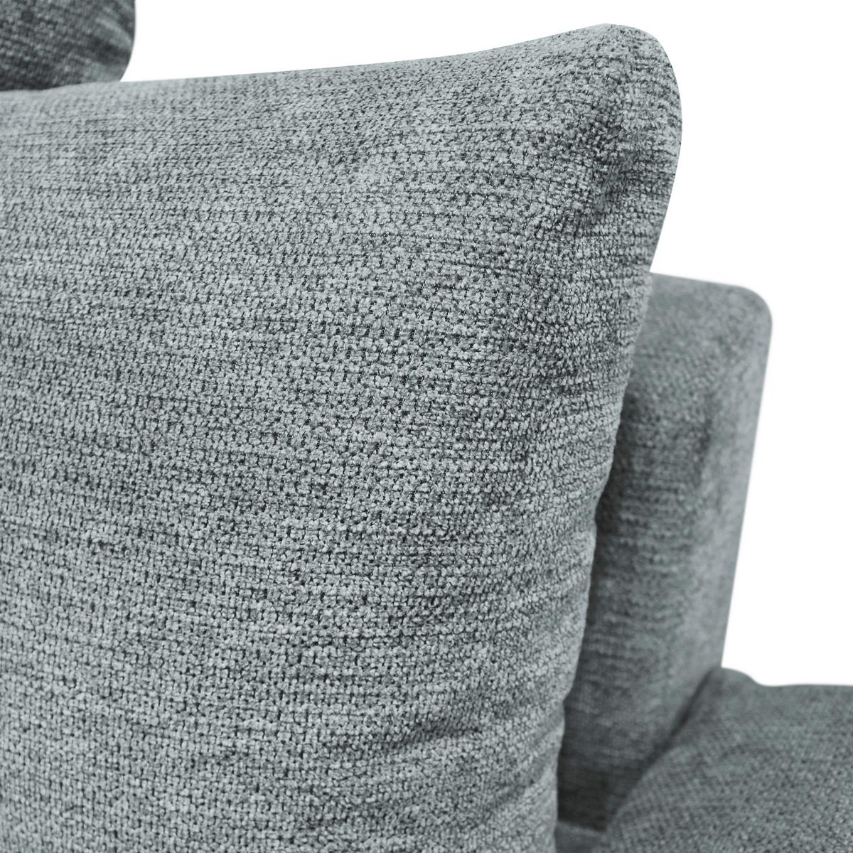 Ecksofa mit Bettkasten Lagacy 260x192 cm Webstoff Grau - Schwarz/Grau, Design, Textil (260/192cm) - MID.YOU