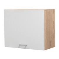 Küchenoberschrank Andy 60 Cm Weiß/eiche Dekor 1 Drehtür - Weiß/Sonoma Eiche, Basics, Holzwerkstoff (60/50/31cm) - MID.YOU