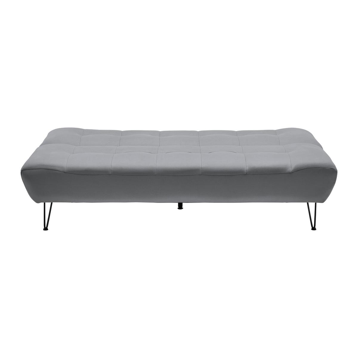 Rozkládací pohovka GELI šedá - černá/světle šedá, Moderní, kov/dřevo (192/88/97cm) - P & B