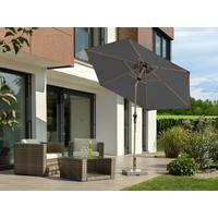 Sonnenschirm Cordoba BxHxT: 270x236x270 cm Anthrazit - Eichefarben/Anthrazit, Basics, Textil/Metall (270/236/270cm) - Schneider