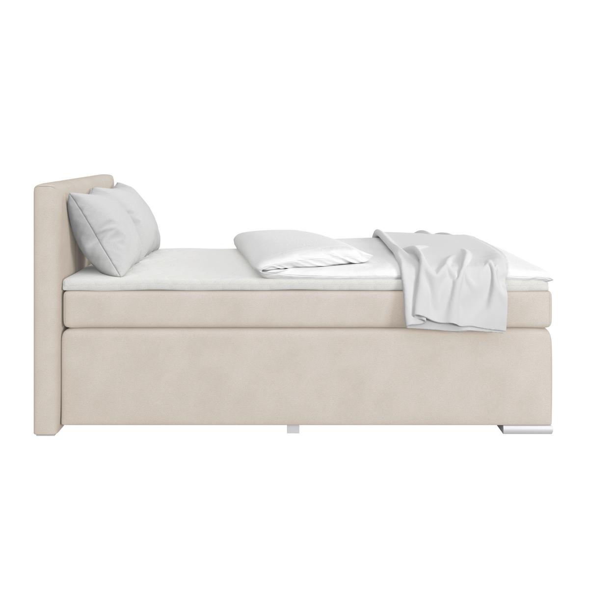 Boxspringbett Mira 1 120x200 - Creme, Basics, Holz/Kunststoff (120/200cm)