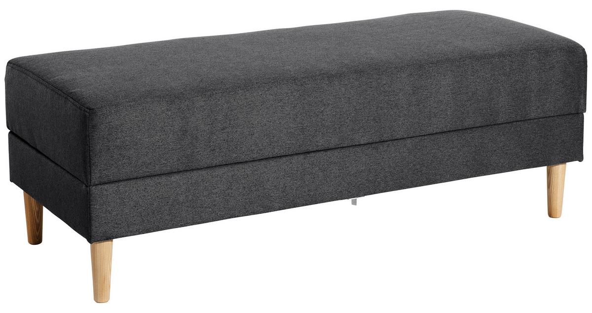 Ecksofa Mit Schlaffunktion Easy Relax Graphitfarben - Eschefarben/Graphitfarben, MODERN, Textil (223/152cm) - Max Winzer