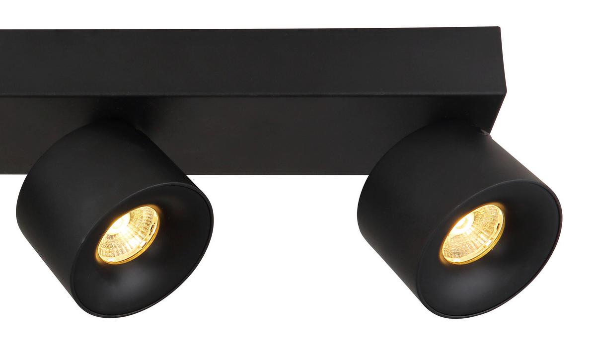 LED-Strahler 56961-4b - Transparent/Schwarz, Design, Kunststoff/Metall (45,5/7,2/12cm) - Globo