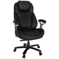 Chefsessel Xxl Pullmann I Schwarz - Schwarz, MODERN, Leder/Kunststoff (73/138/85cm) - MID.YOU