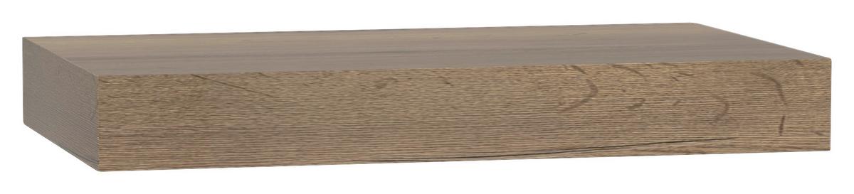 Wandkonsole Las Vegas Eiche Dunkel Dekor B: 80 cm - Eiche dunkel, MODERN, Holzwerkstoff (80/10/48cm) - Vertico