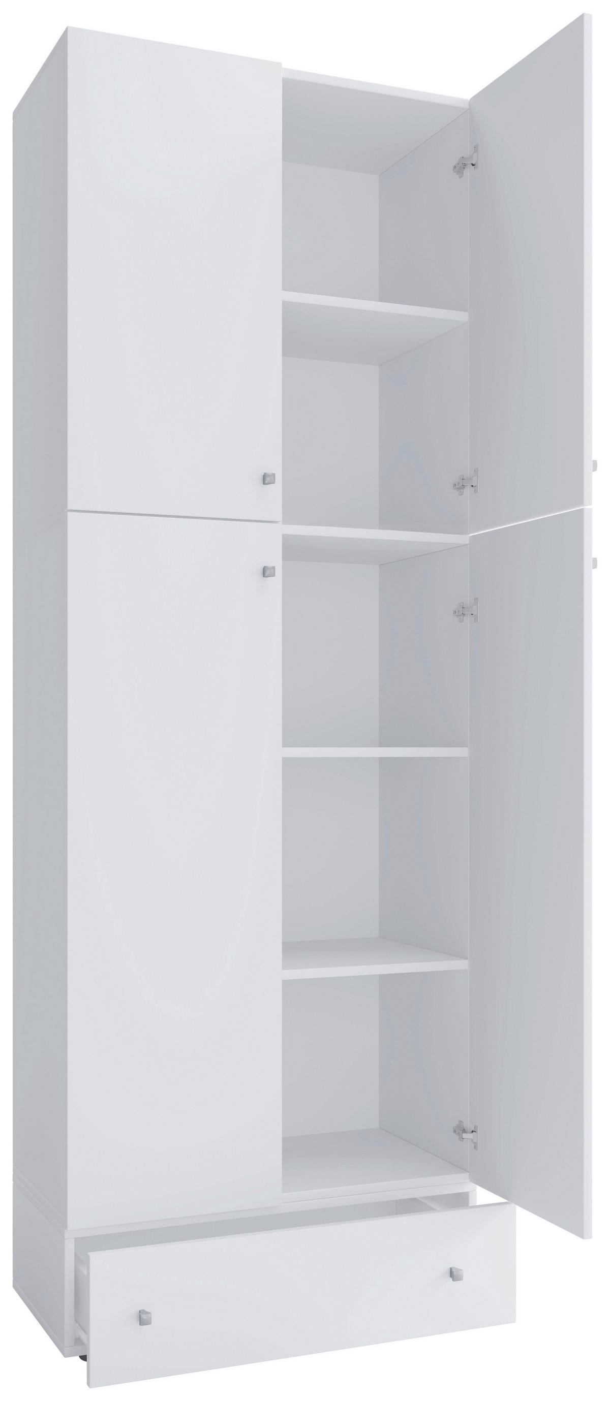Aktenschrank Lona Holzwerkstoff Weiß B: 70 Cm - Weiß, MODERN, Holzwerkstoff (70/200/39cm) - MID.YOU