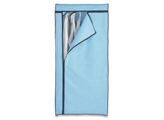 Schrank Fancy - Blau/Schwarz, MODERN, Textil/Metall (75/160/50cm) Schrank Fancy - Blau/Schwarz, MODERN, Textil/Metall (75/160/50cm)