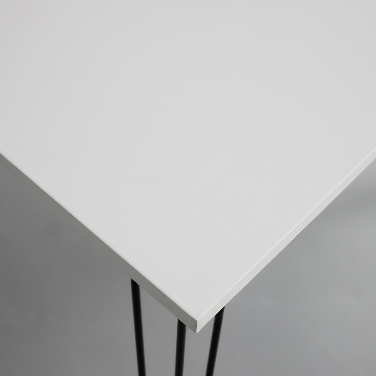 Písací stôl Marc - čierna/biela, Modern, kov/drevo (98/60/75cm) - Bessagi Home