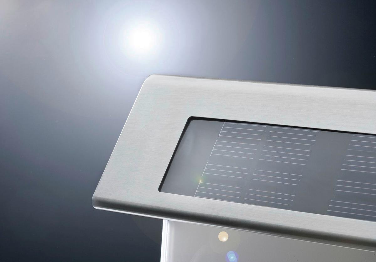 Led Außenleuchte 0,2 Watt, Edelstahl - Edelstahlfarben/Weiß, Basics, Metall (23/22/6cm) - Paulmann