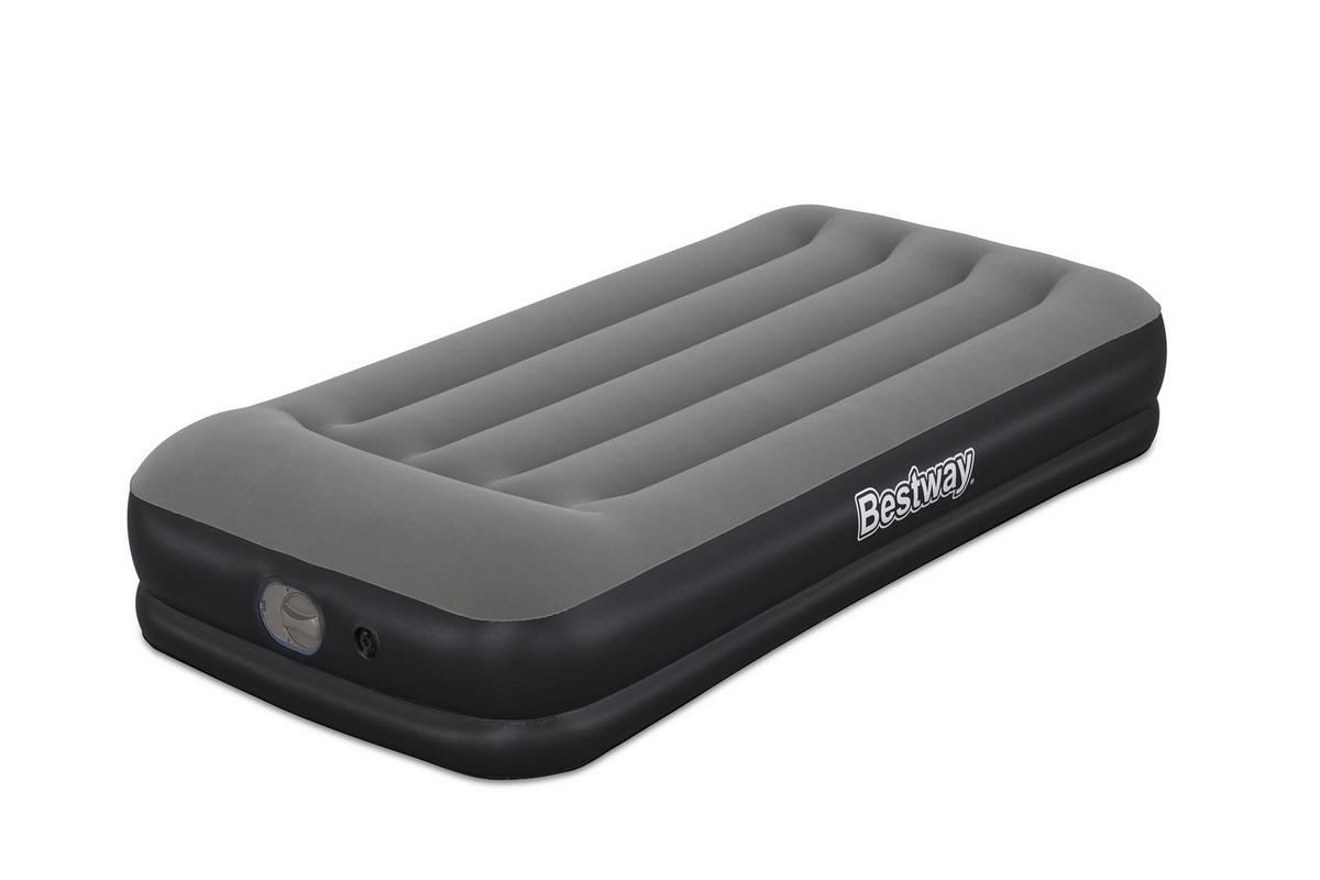 Luftbett Noah 191x97x36 cm Bis 150kg, inkl. Pumpe - Dunkelgrau/Schwarz, KONVENTIONELL, Kunststoff/Metall (191/97/36cm) - Bestway