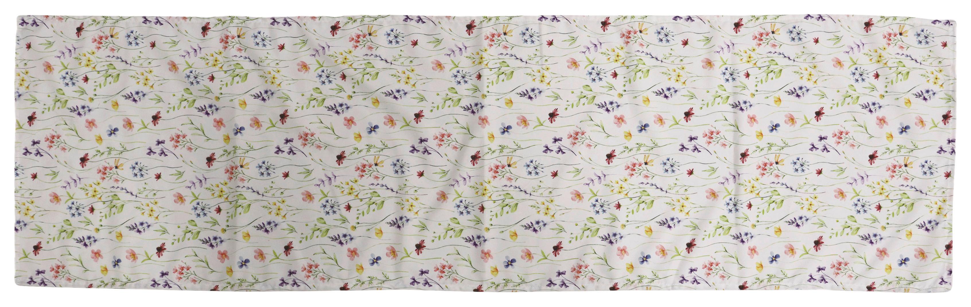 TISCHLÄUFER BLUMENWIESE - Multicolor, MODERN, Textil (40/140cm) - Luca Bessoni