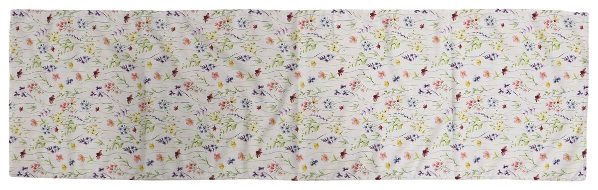 TISCHLÄUFER BLUMENWIESE - Multicolor, MODERN, Textil (40/140cm) - Luca Bessoni