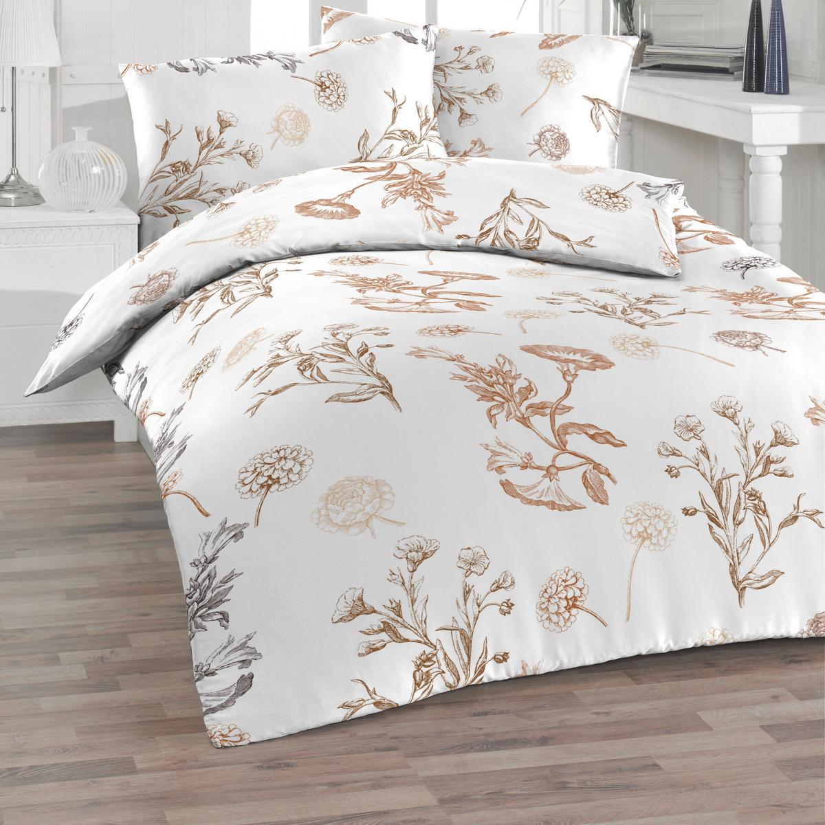 POSTEĽNÁ BIELIZEŇ R14.005.LENI BRONZE - biela, Basics, textil (140/200cm) - Florella
