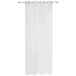 Vorhang Mit Ösen Malina 140x245 cm Grau/Weiß - Weiß, MODERN, Textil (140/245cm) - Luca Bessoni